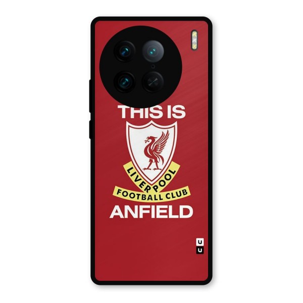 LiverPool Anfield Metal Back Case for Vivo X90 Pro