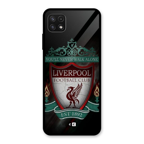 LiverPool FootBall Club Glass Back Case for Galaxy A22 5G