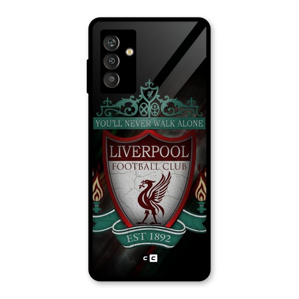 LiverPool FootBall Club Glass Back Case for Galaxy M13