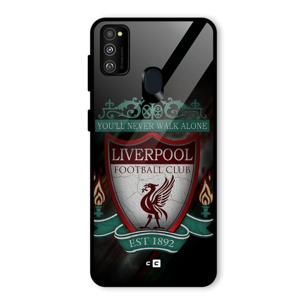 LiverPool FootBall Club Glass Back Case for Galaxy M21