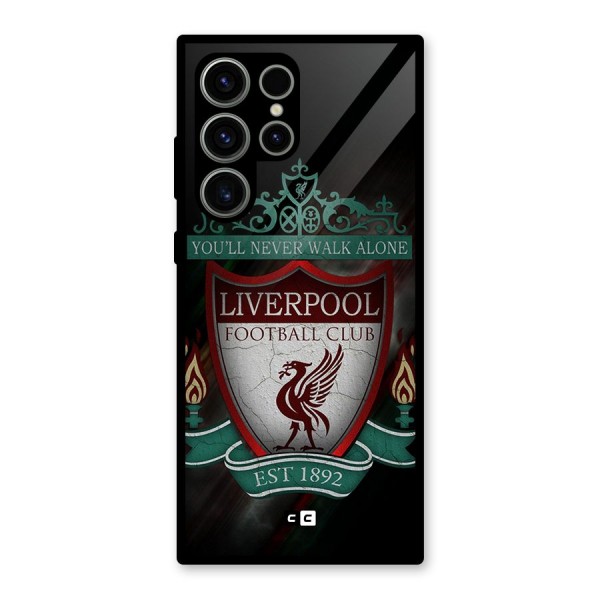LiverPool FootBall Club Glass Back Case for Galaxy S23 Ultra