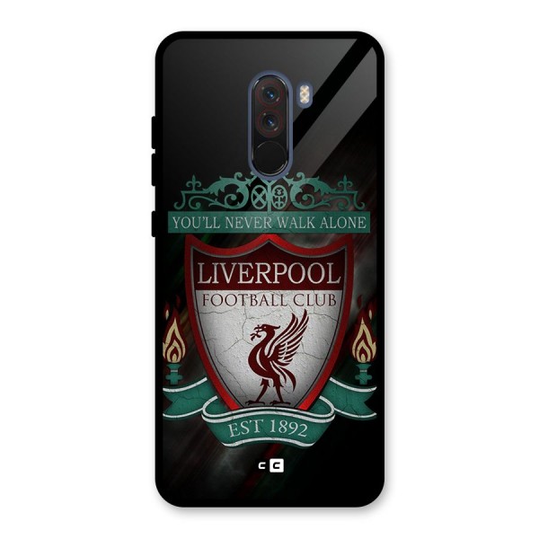 LiverPool FootBall Club Glass Back Case for Poco F1