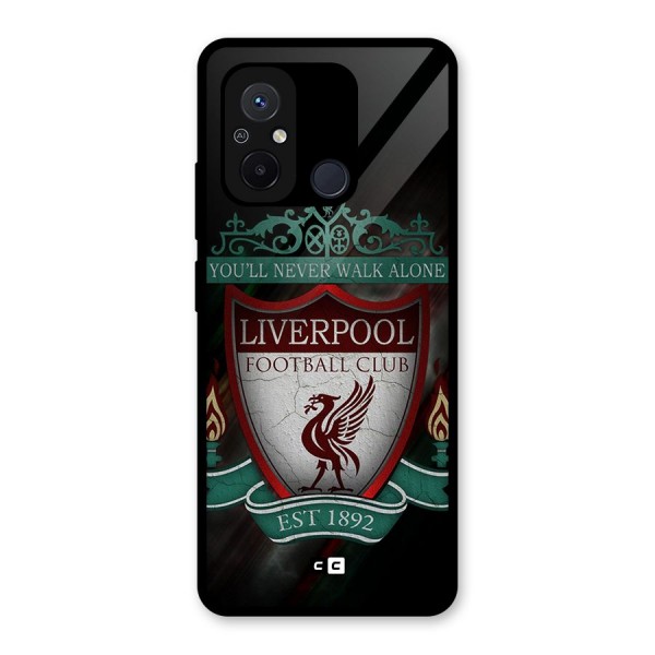 LiverPool FootBall Club Glass Back Case for Redmi 12C