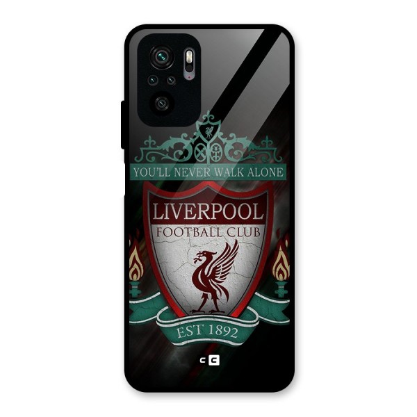 LiverPool FootBall Club Glass Back Case for Redmi Note 10