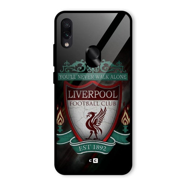 LiverPool FootBall Club Glass Back Case for Redmi Note 7S