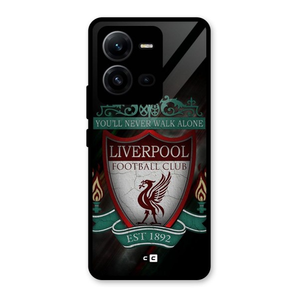 LiverPool FootBall Club Glass Back Case for Vivo V25