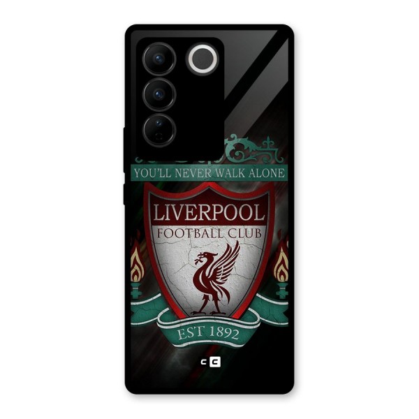 LiverPool FootBall Club Glass Back Case for Vivo V27