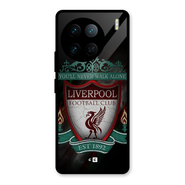 LiverPool FootBall Club Glass Back Case for Vivo X90 Pro