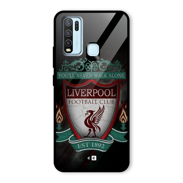 LiverPool FootBall Club Glass Back Case for Vivo Y30