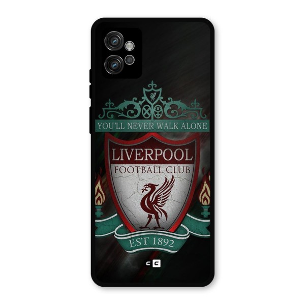 LiverPool FootBall Club Metal Back Case for Moto G32