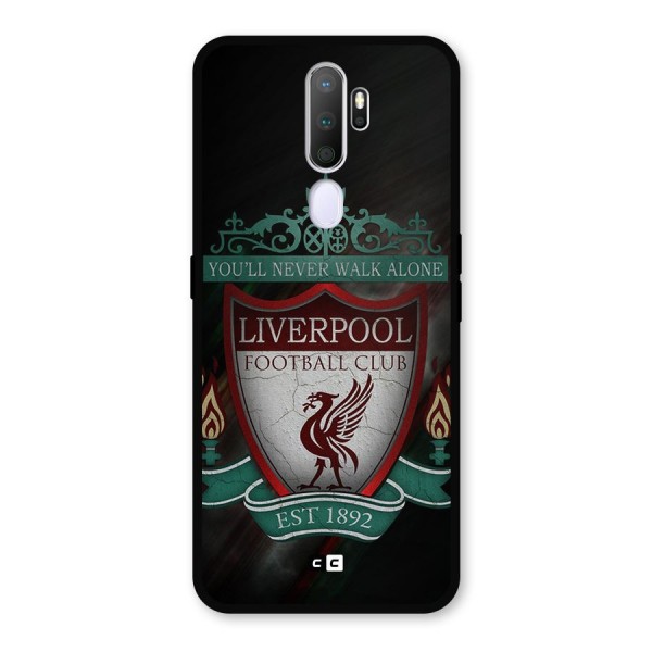 LiverPool FootBall Club Metal Back Case for Oppo A5 (2020)