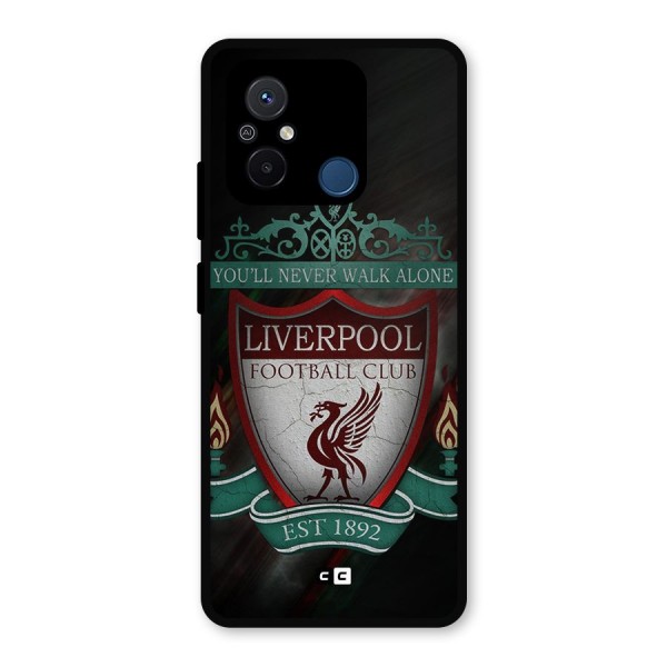 LiverPool FootBall Club Metal Back Case for Poco C55