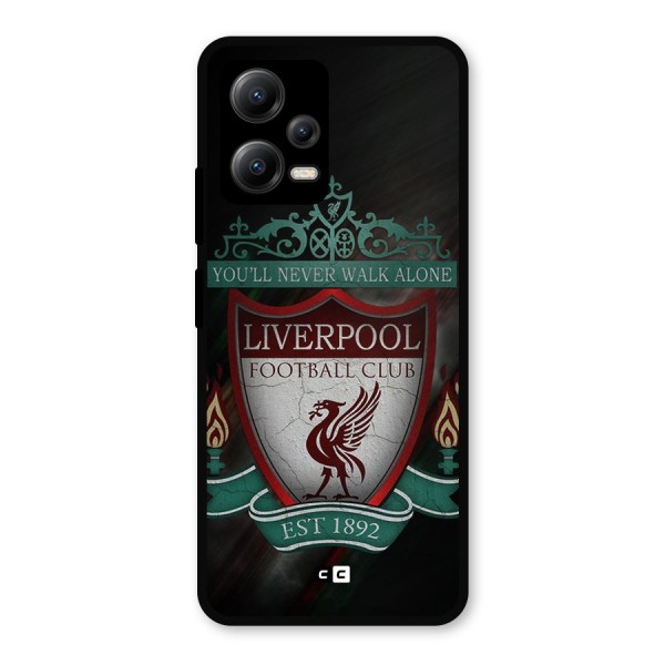 LiverPool FootBall Club Metal Back Case for Poco X5