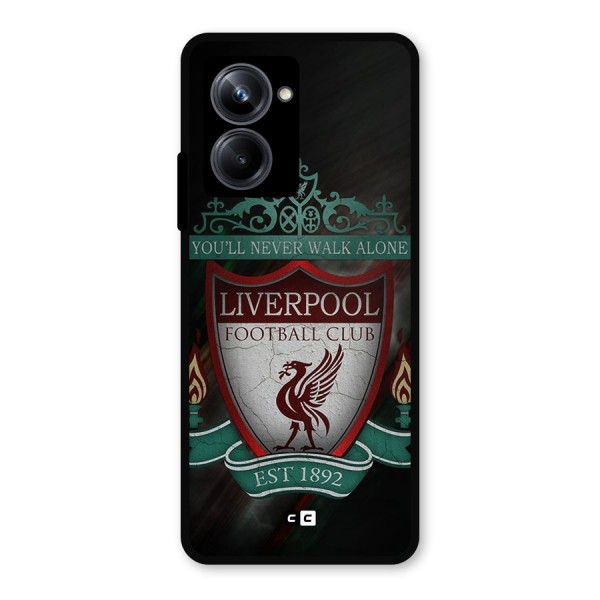 LiverPool FootBall Club Metal Back Case for Realme 10 Pro