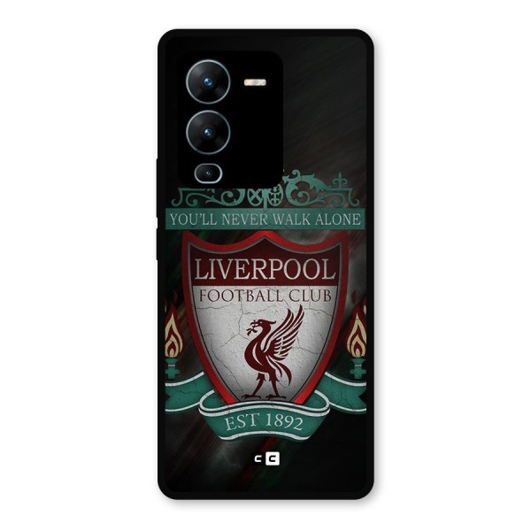 LiverPool FootBall Club Metal Back Case for Vivo V25 Pro