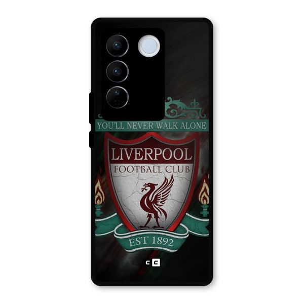 LiverPool FootBall Club Metal Back Case for Vivo V27