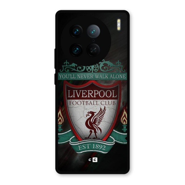 LiverPool FootBall Club Metal Back Case for Vivo X90 Pro