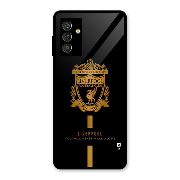 LiverPool Never Walk Alone Glass Back Case for Galaxy M13