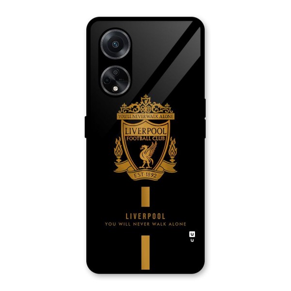 LiverPool Never Walk Alone Glass Back Case for Oppo F23