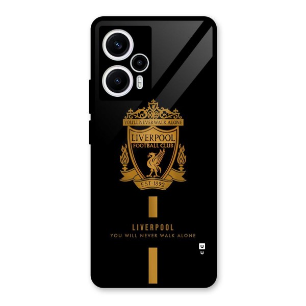 LiverPool Never Walk Alone Glass Back Case for Poco F5