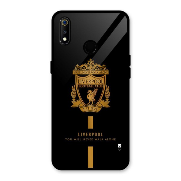 LiverPool Never Walk Alone Glass Back Case for Realme 3