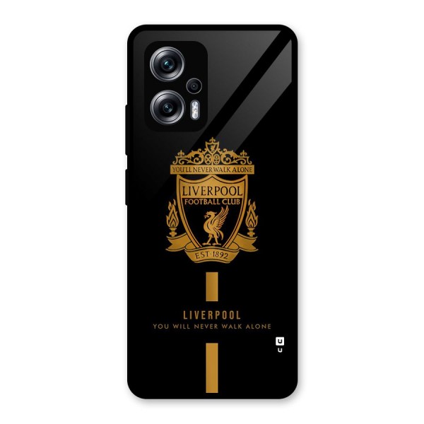 LiverPool Never Walk Alone Glass Back Case for Redmi K50i