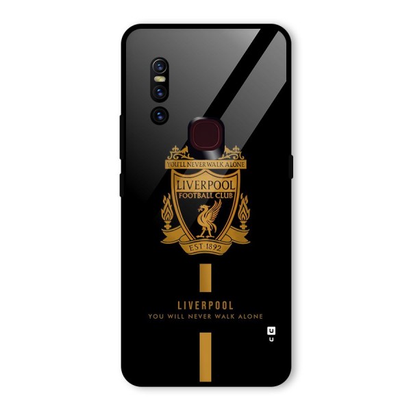 LiverPool Never Walk Alone Glass Back Case for Vivo V15