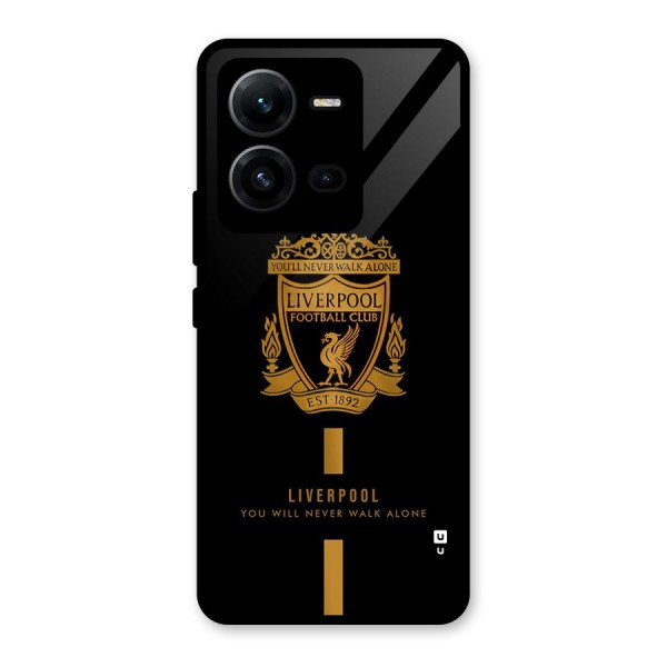 LiverPool Never Walk Alone Glass Back Case for Vivo V25