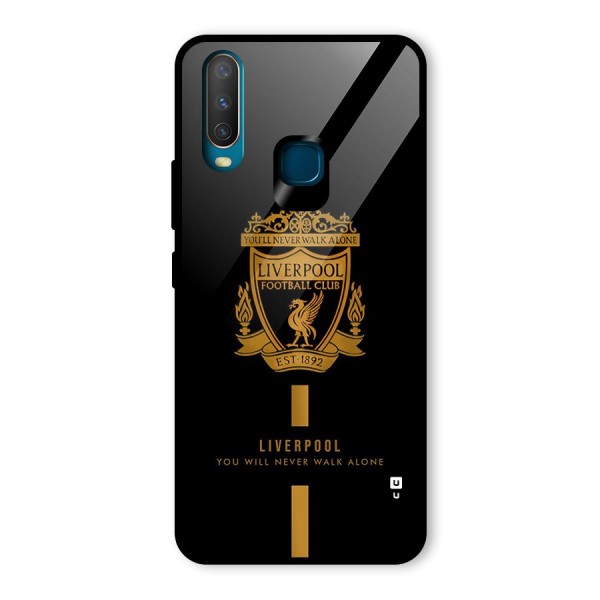 LiverPool Never Walk Alone Glass Back Case for Vivo Y12