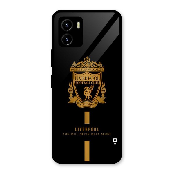 LiverPool Never Walk Alone Glass Back Case for Vivo Y15s