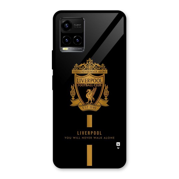 LiverPool Never Walk Alone Glass Back Case for Vivo Y21A