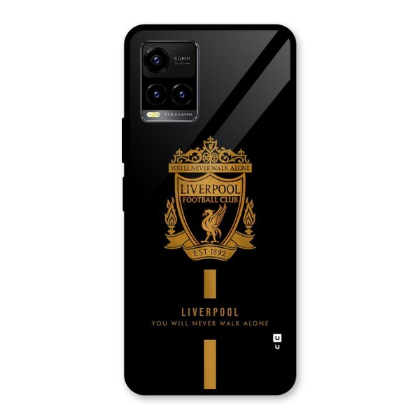 LiverPool Never Walk Alone Glass Back Case for Vivo Y21T
