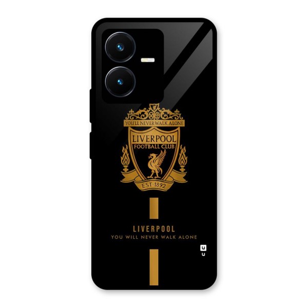 LiverPool Never Walk Alone Glass Back Case for Vivo Y22