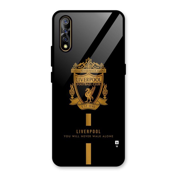 LiverPool Never Walk Alone Glass Back Case for Vivo Z1x