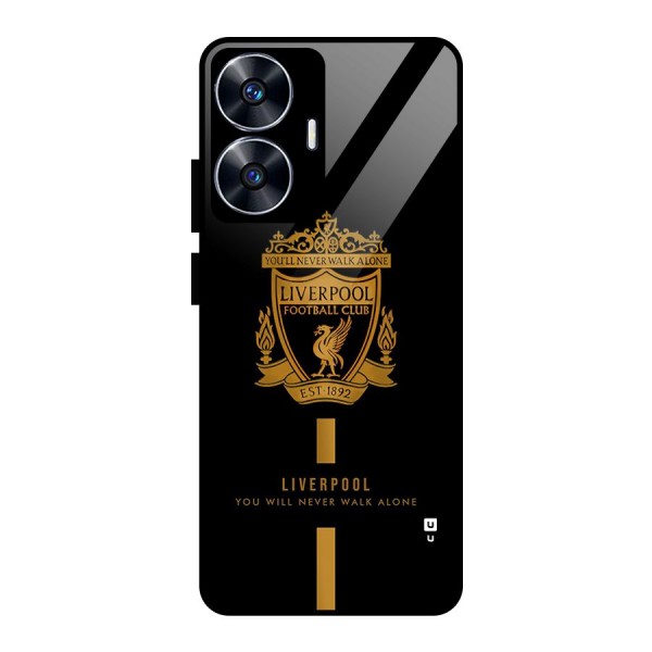 LiverPool Never Walk Alone Glass Back Case for realme C55