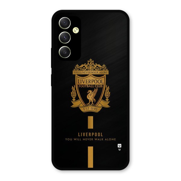 LiverPool Never Walk Alone Metal Back Case for Galaxy A34