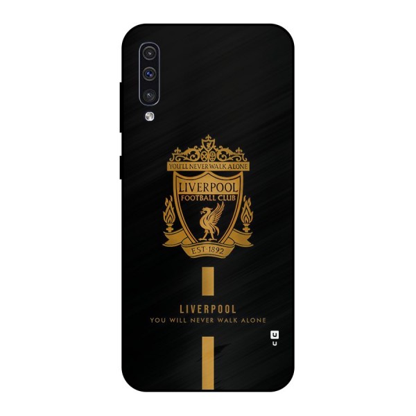 LiverPool Never Walk Alone Metal Back Case for Galaxy A50