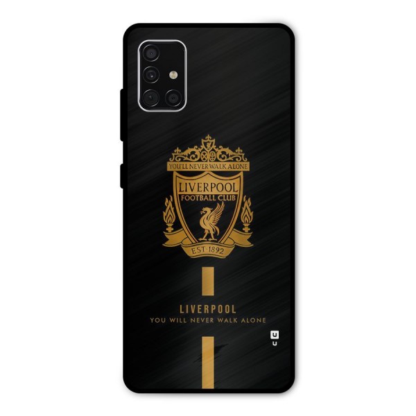 LiverPool Never Walk Alone Metal Back Case for Galaxy A51