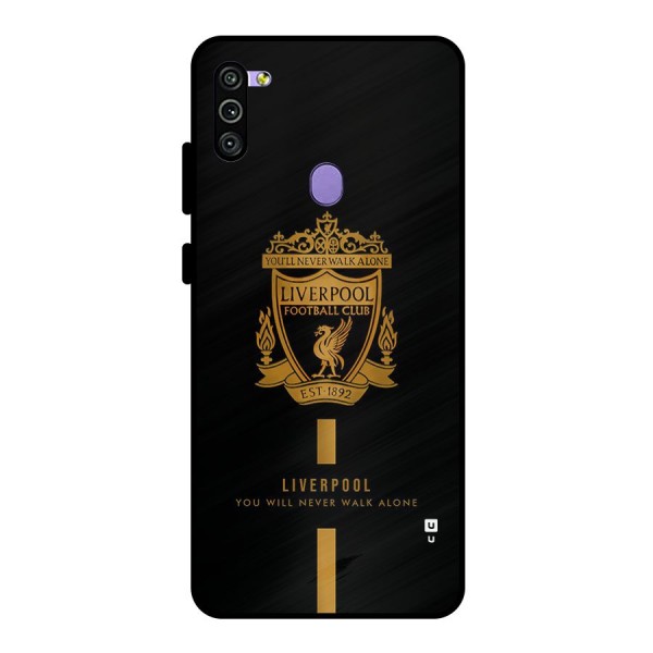 LiverPool Never Walk Alone Metal Back Case for Galaxy M11