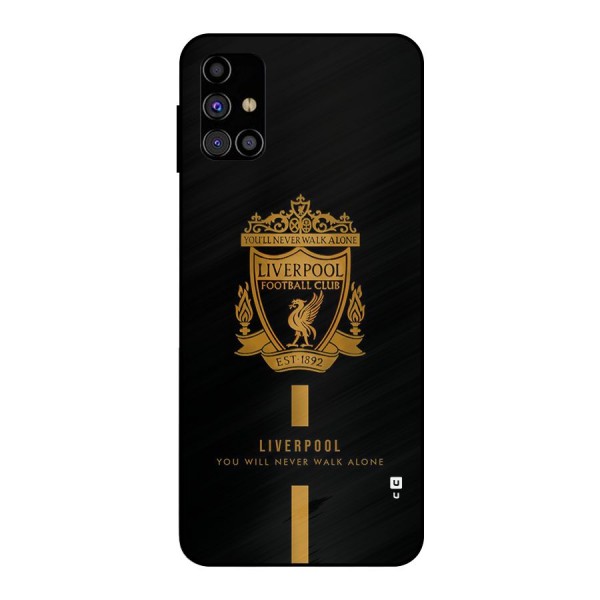 LiverPool Never Walk Alone Metal Back Case for Galaxy M31s