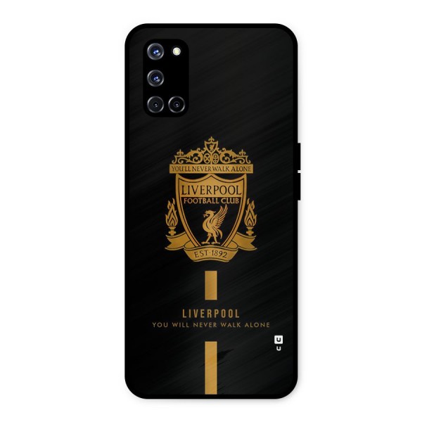 LiverPool Never Walk Alone Metal Back Case for Oppo A52