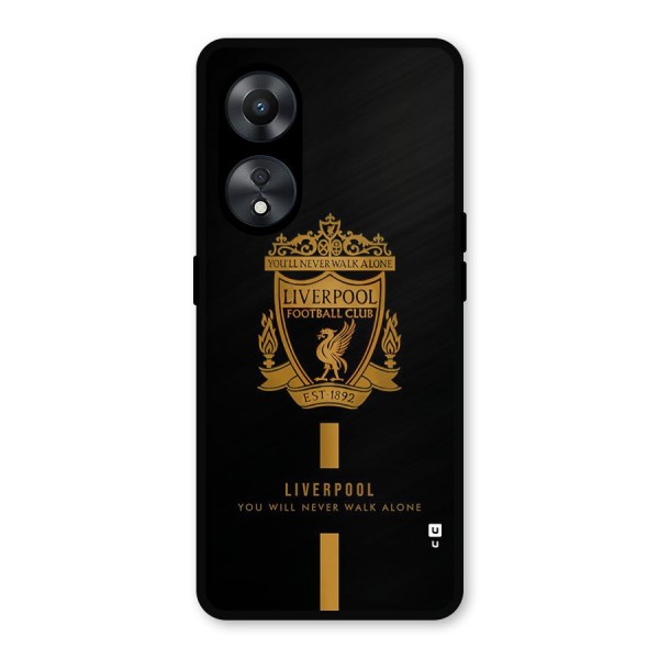 LiverPool Never Walk Alone Metal Back Case for Oppo A78