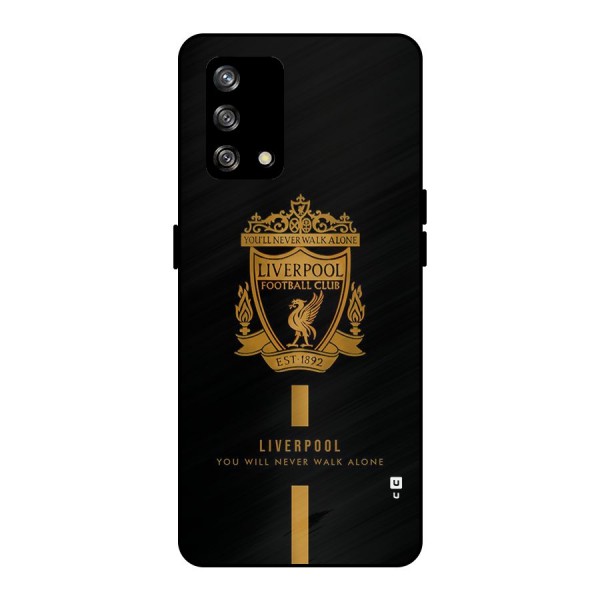 LiverPool Never Walk Alone Metal Back Case for Oppo F19s