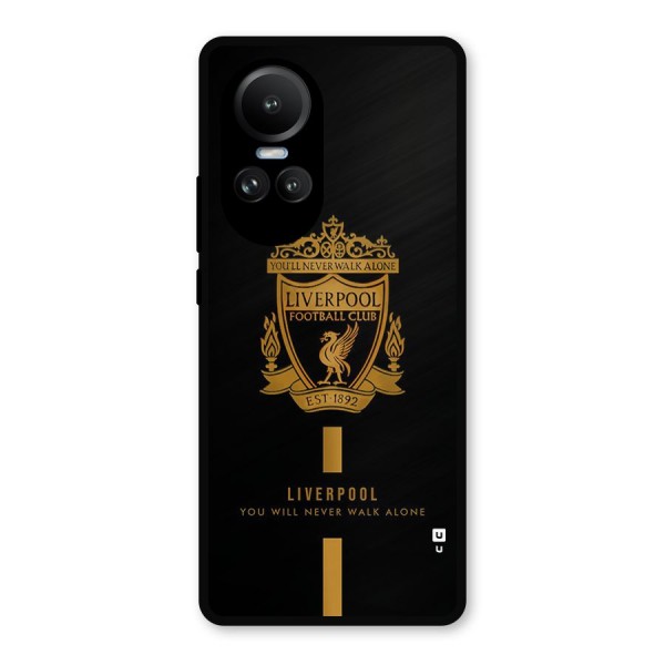 LiverPool Never Walk Alone Metal Back Case for Oppo Reno10