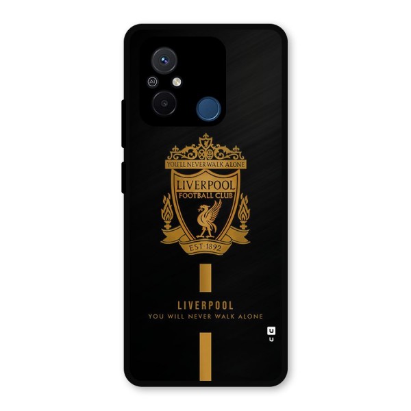 LiverPool Never Walk Alone Metal Back Case for Poco C55