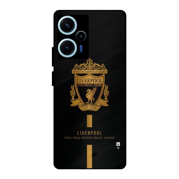 LiverPool Never Walk Alone Metal Back Case for Poco F5