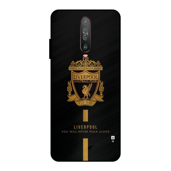 LiverPool Never Walk Alone Metal Back Case for Poco X2