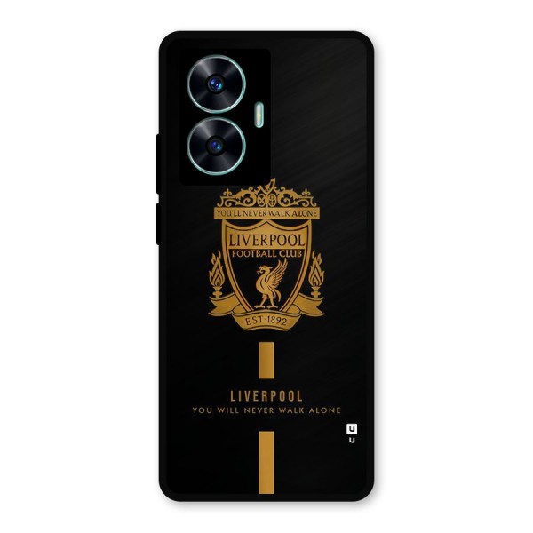 LiverPool Never Walk Alone Metal Back Case for Realme C55