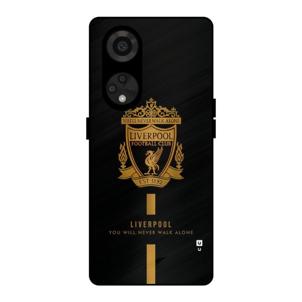 LiverPool Never Walk Alone Metal Back Case for Reno8 T 5G