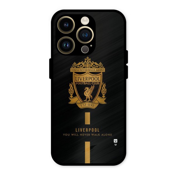 LiverPool Never Walk Alone Metal Back Case for iPhone 14 Pro